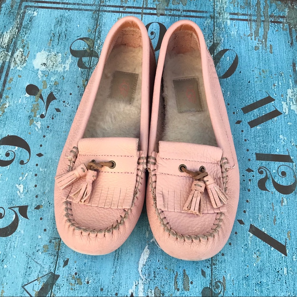Ugg Australia Mandie Fringe Moccasin Flats